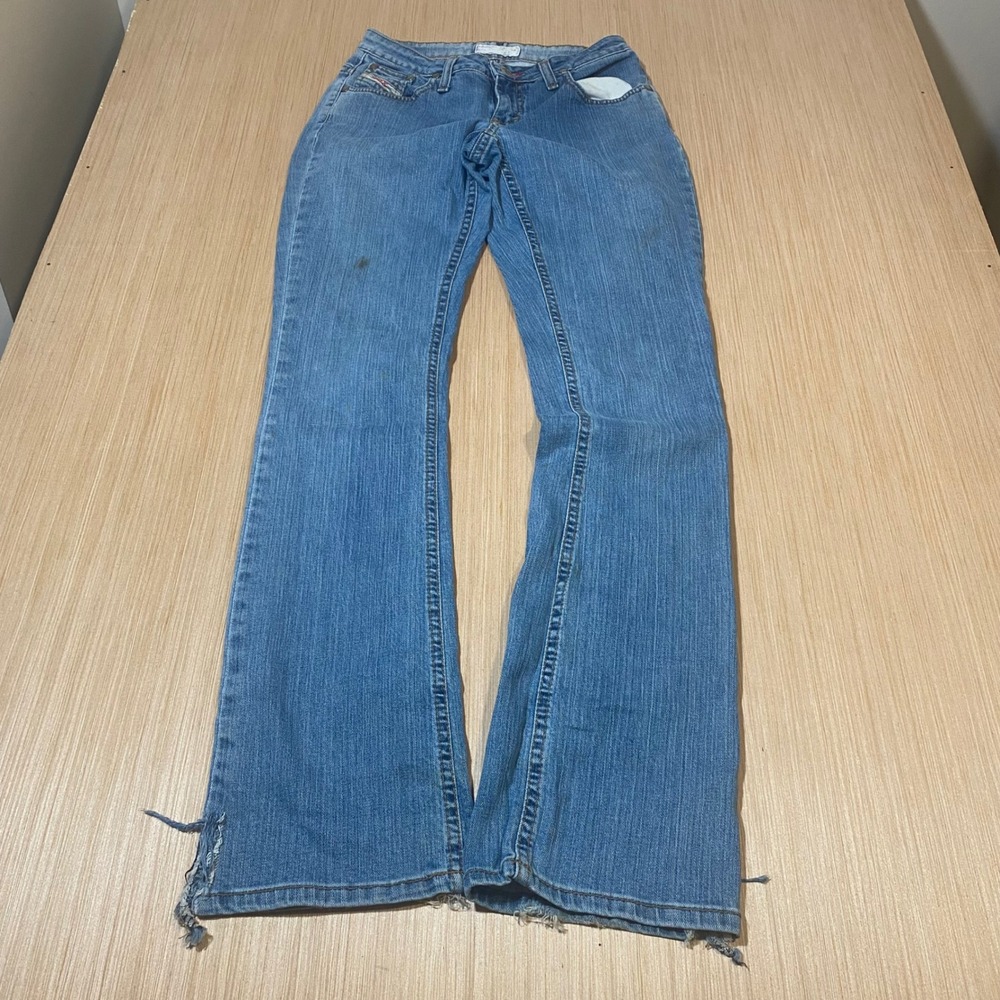 Wrangler TwentyX Womens Mid Rise Bootcut Jeans Blue WHS70LT 1/2 x 34